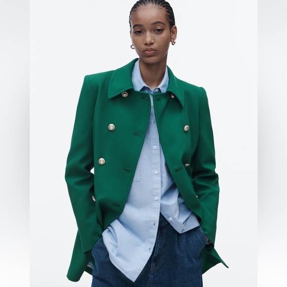 Zara double breasted long blazer - Picture 4 of 7